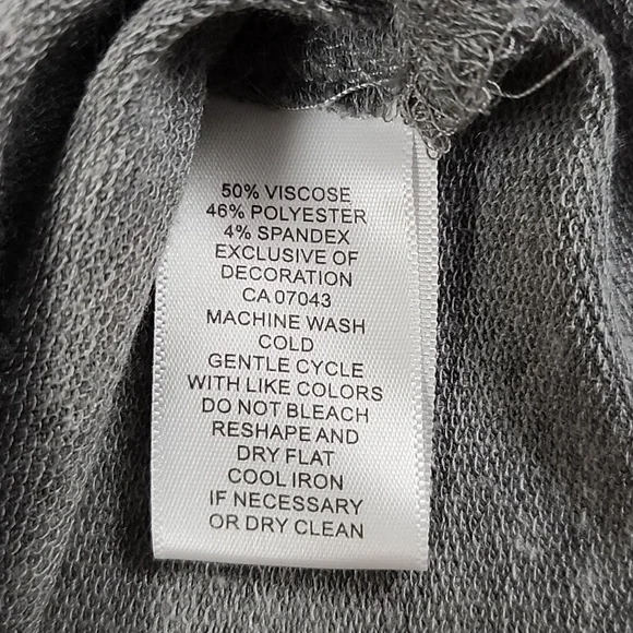 Cable & Gauge Women's Grey Pullover Hoodie Lace Up Neck Size XL - Picture 8 of 11